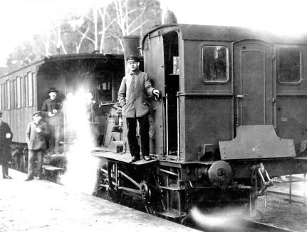 Bild der Strausberger Kleinbahn um die 1920er
